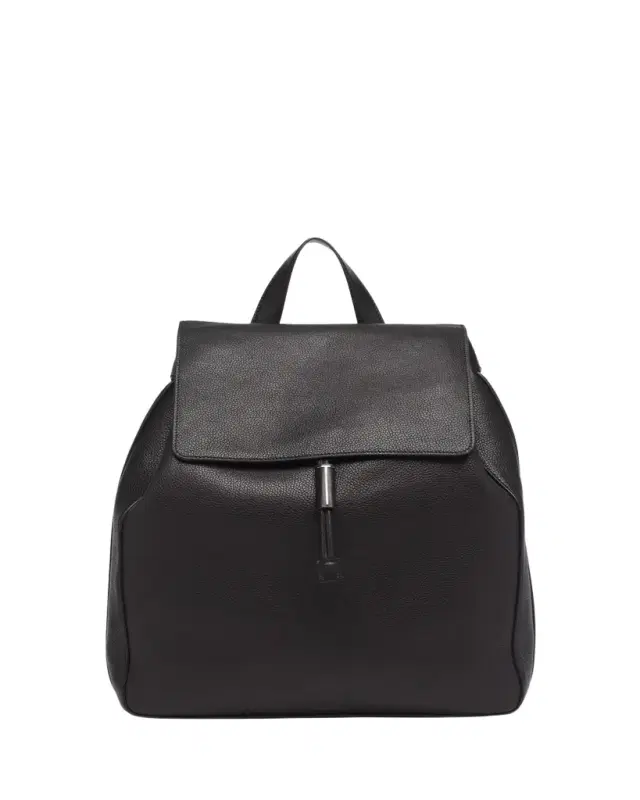 TOM FORD Men's Grained Leather T-Line Flap Backpack