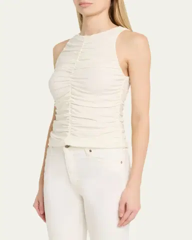 Frame The Ruched Tank Top | Thumbnail 4