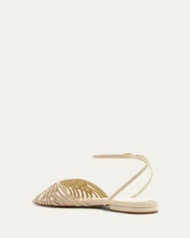 Alexandre Birman Lilian Leather Flat Sandals | Thumbnail 3 Alexandre Birman Lilian Leather Flat Sandals | Thumbnail 3