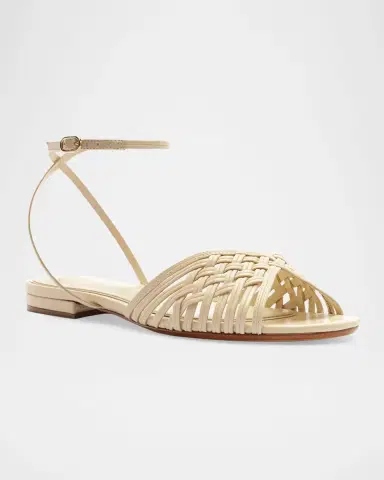 Alexandre Birman Lilian Leather Flat Sandals | Thumbnail 5 Alexandre Birman Lilian Leather Flat Sandals | Thumbnail 5