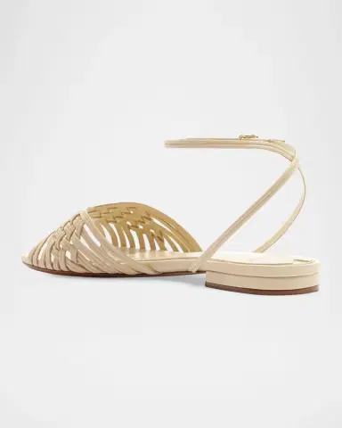 Alexandre Birman Lilian Leather Flat Sandals | Thumbnail 6 Alexandre Birman Lilian Leather Flat Sandals | Thumbnail 6