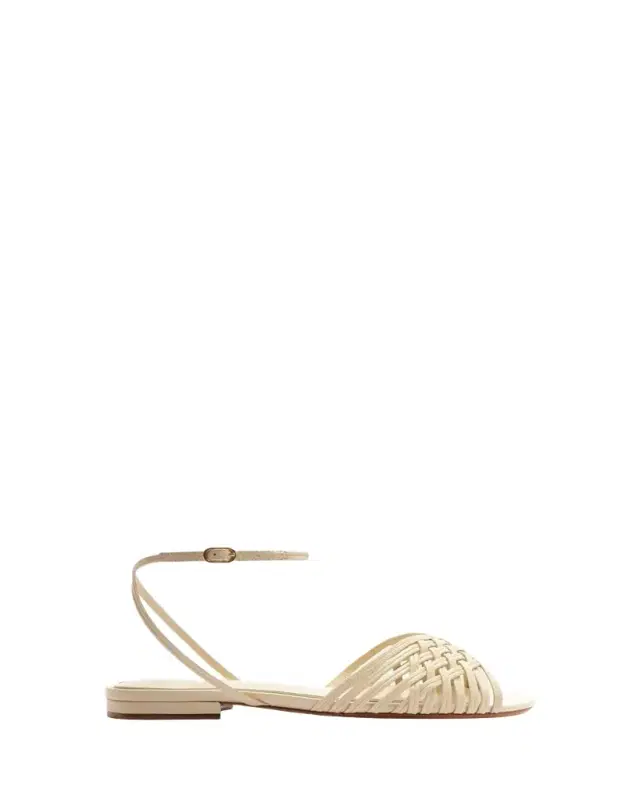Alexandre Birman Lilian Leather Flat Sandals