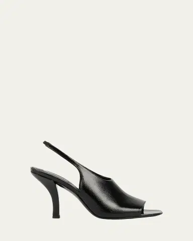 Toteme Contour Naplack Leather Slingback Pumps | Thumbnail 2