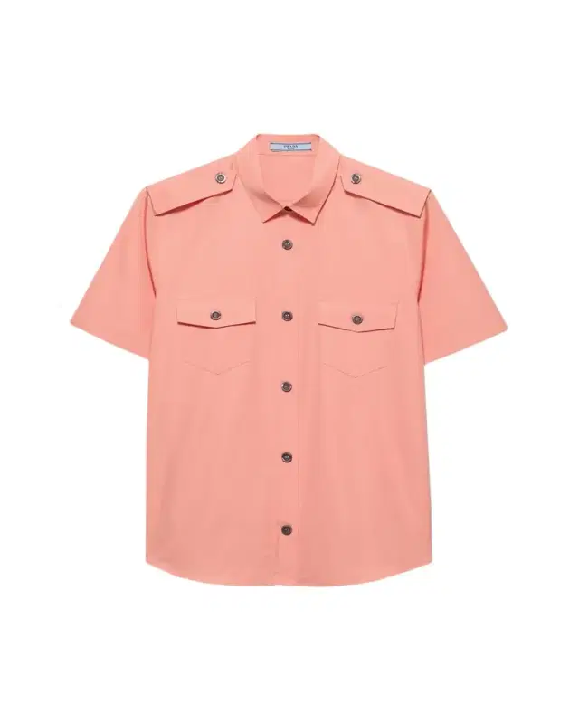 Short-Sleeve Cotton Utility Shirt