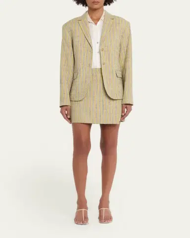 Ulla Johnson Doria Stripe Mini Wrap Skirt | Thumbnail 2 Ulla Johnson Doria Stripe Mini Wrap Skirt | Thumbnail 2