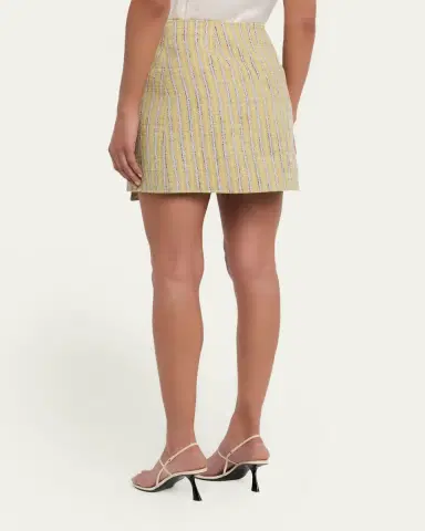 Ulla Johnson Doria Stripe Mini Wrap Skirt | Thumbnail 3 Ulla Johnson Doria Stripe Mini Wrap Skirt | Thumbnail 3