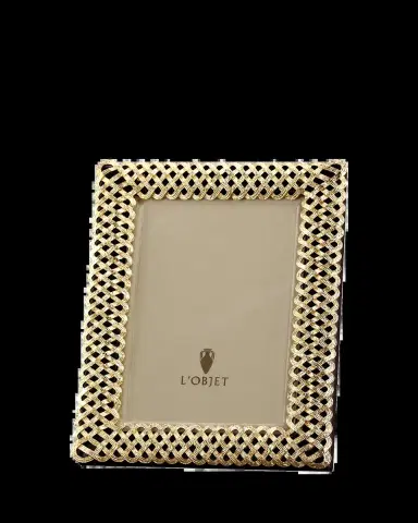 L'Objet Gold Braid 4" x 6" Picture Frame | Thumbnail 2