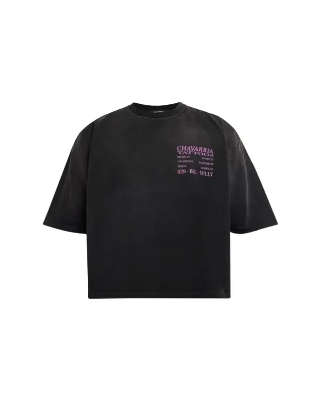Willy Chavarria Men's Chavarria Tattoos Cotton Boxy Fit T-Shirt