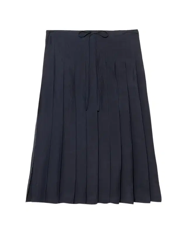 Prada Silk Pleated Midi Skirt