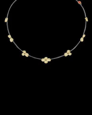 Paul Morelli 18K Yellow Gold Diamond Forget Me Not Necklace | Thumbnail 2 Paul Morelli 18K Yellow Gold Diamond Forget Me Not Necklace | Thumbnail 2