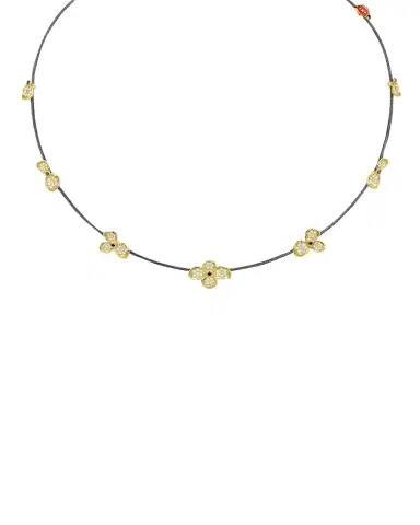 Paul Morelli 18K Yellow Gold Diamond Forget Me Not Necklace | Thumbnail 1 Paul Morelli 18K Yellow Gold Diamond Forget Me Not Necklace | Thumbnail 1