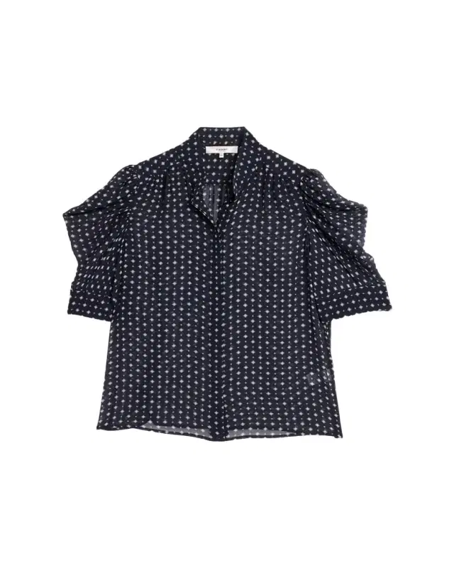 The Tie Print Gillian Blouse