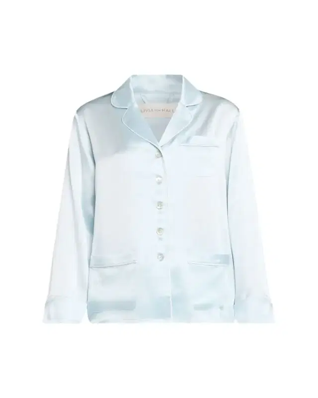 Olivia von Halle Coco Solid Silk Satin Pajama Set