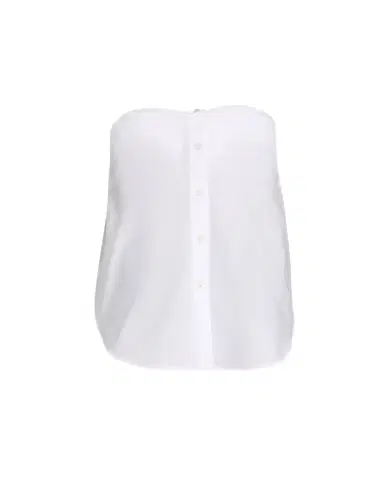 Brandon Maxwell Shea Strapless Button-Down Top | Thumbnail 1