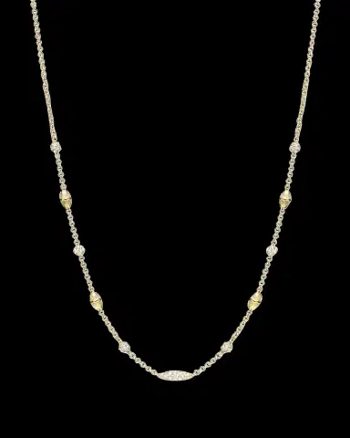 Paul Morelli 18K Yellow Gold Diamond Pipette Necklace | Thumbnail 2 Paul Morelli 18K Yellow Gold Diamond Pipette Necklace | Thumbnail 2