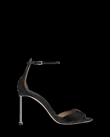 Tom Ford 105mm Croc-Embossed Leather Ankle-Strap Sandals | Thumbnail 2