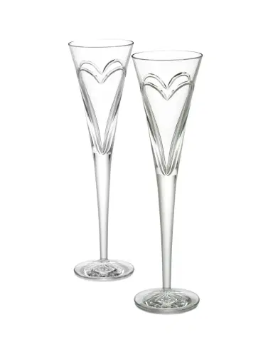 Waterford Crystal Wishes, Love, & Romance Flutes, Set of 2 | Thumbnail 1