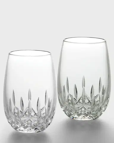 Waterford Crystal Lismore Nouveau White Wine Glasses, Set of 2 | Thumbnail 1 Waterford Crystal Lismore Nouveau White Wine Glasses, Set of 2 | Thumbnail 1