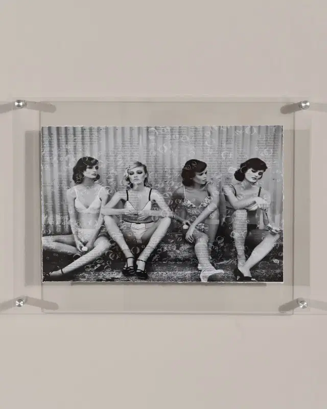 RFA Fine Art "Bubbles Models" Print Photography Art in Plexi Frame