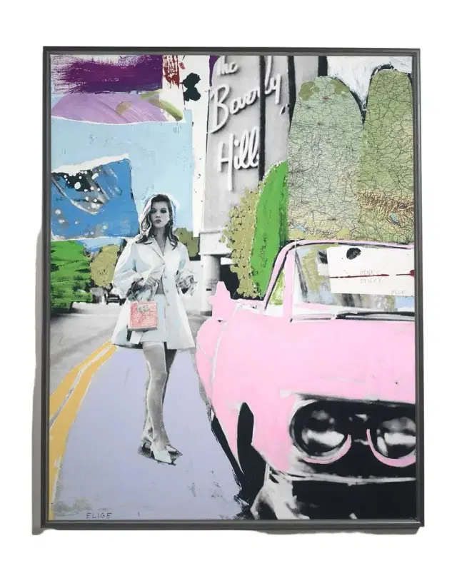 RFA Fine Art "Pinky Dinky Blue" Giclee Wall Art by Elige