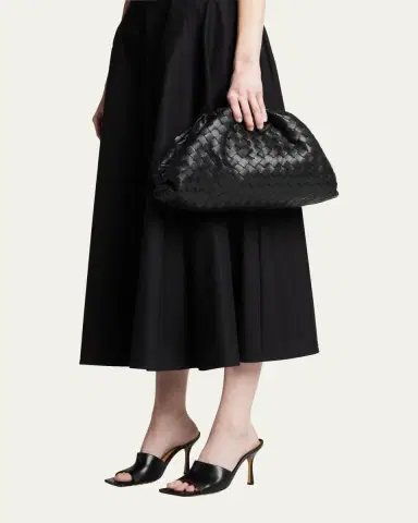 Bottega Veneta Lambskin Leather Pouch Clutch Bag | Thumbnail 3 Bottega Veneta Lambskin Leather Pouch Clutch Bag | Thumbnail 3