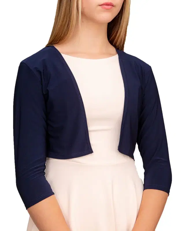 Un Deux Trois Girl 's Bolero Jacket, Size S-XL