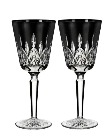 Waterford Crystal Lismore Black Crystal Goblets, Set of 2 | Thumbnail 1 Waterford Crystal Lismore Black Crystal Goblets, Set of 2 | Thumbnail 1