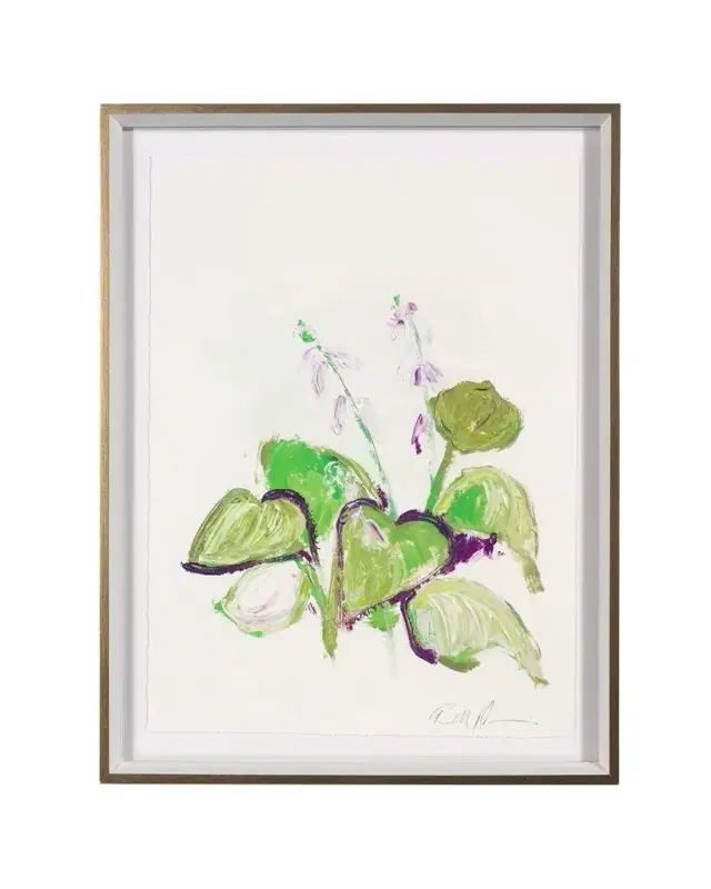 RFA Fine Art "White Glove Series - Hosta" Art Print by Robert Robinson