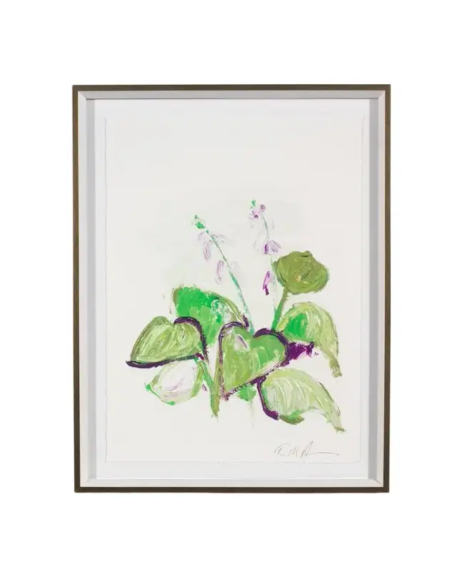RFA Fine Art "White Glove Series - Hosta" Art Print by Robert Robinson