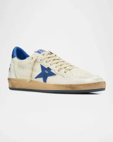 Golden Goose Men's Ball Star Napa Low-Top Sneakers | Thumbnail 3 Golden Goose Men's Ball Star Napa Low-Top Sneakers | Thumbnail 3