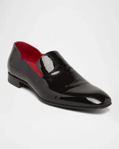 Christian Louboutin Men's Dandy Chick Flat Patent Leather Loafers | Thumbnail 2 Christian Louboutin Men's Dandy Chick Flat Patent Leather Loafers | Thumbnail 2