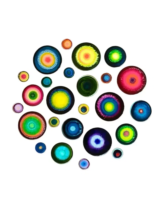 RFA Fine Art Circle Agates Set 1 & 2