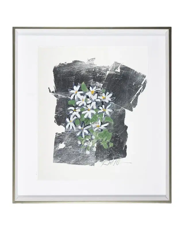 RFA Fine Art 'Silver Flower Daisy ' Wall Art