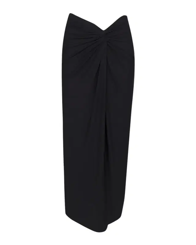 Karen Front Twist Midi Coverup Skirt