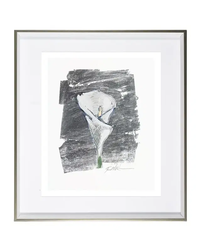 RFA Fine Art 'Silver Flower Calla Lily ' Wall Art