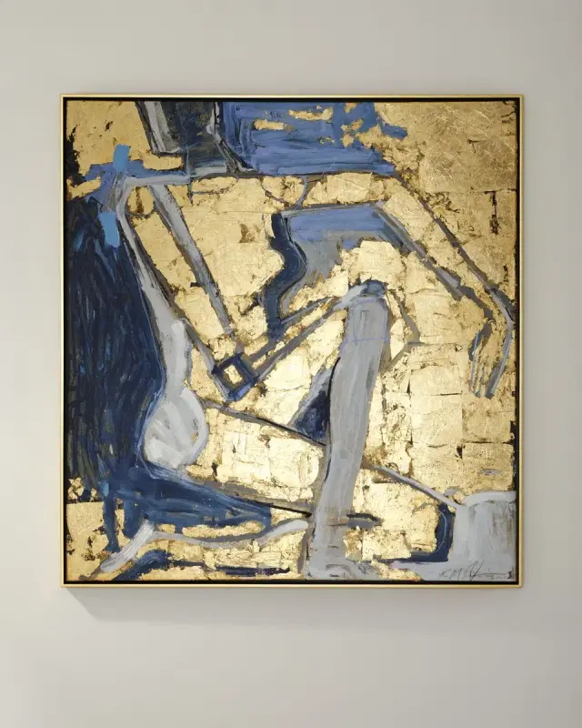 RFA Fine Art 'Seated Figure Gold ' Wall Art