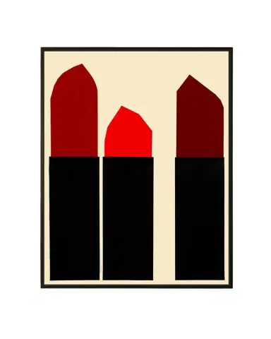 RFA Fine Art Red Pepper Lipsticks' Wall Art on Canvas | Thumbnail 1