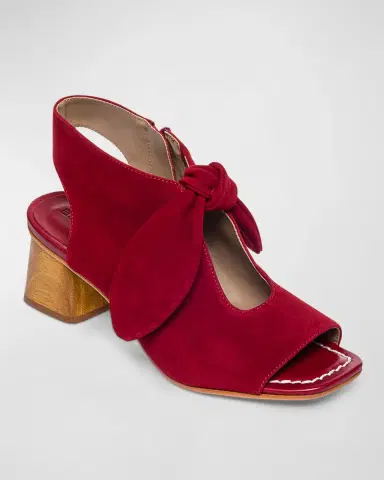 Bernardo Lizzie Suede Knot Zip Sandals | Thumbnail 2