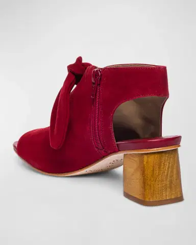 Bernardo Lizzie Suede Knot Zip Sandals | Thumbnail 3