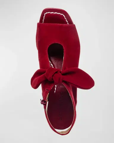 Bernardo Lizzie Suede Knot Zip Sandals | Thumbnail 4