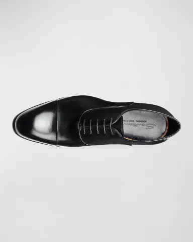 Santoni Men's Isaac Cap-Toe Leather Oxford Shoes | Thumbnail 4 Santoni Men's Isaac Cap-Toe Leather Oxford Shoes | Thumbnail 4