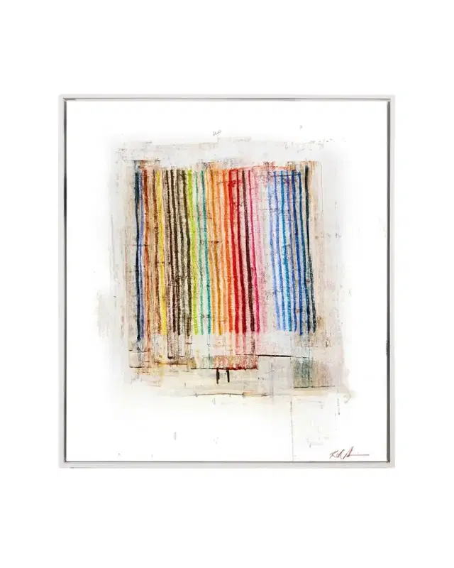RFA Fine Art Vertical Rainbow Lines Giclee