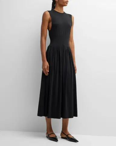 Toteme Sleeveless Cotton Tee Dress | Thumbnail 2 Toteme Sleeveless Cotton Tee Dress | Thumbnail 2