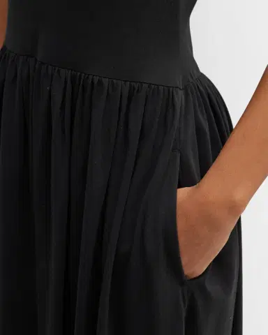 Toteme Sleeveless Cotton Tee Dress | Thumbnail 4 Toteme Sleeveless Cotton Tee Dress | Thumbnail 4