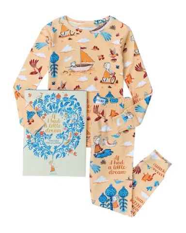 Books To Bed Girl's If I Had A Little Dream Pajama Book Set, Size 2 | Thumbnail 1 Books To Bed Girl's If I Had A Little Dream Pajama Book Set, Size 2 | Thumbnail 1