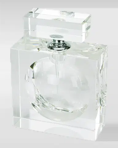 Tizo Clear Crystal Square W/Bubble Perfume Bottle | Thumbnail 2 Tizo Clear Crystal Square W/Bubble Perfume Bottle | Thumbnail 2