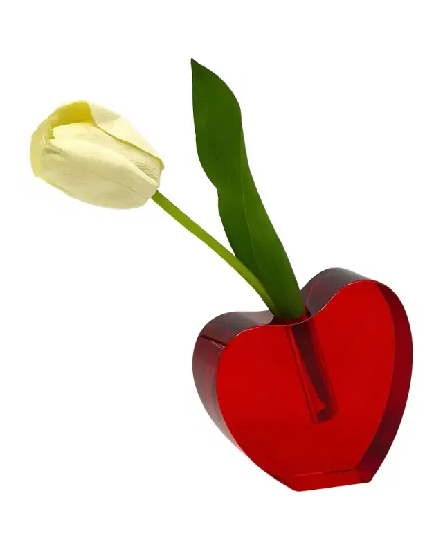 Tizo Crystal Heart Vase- Small