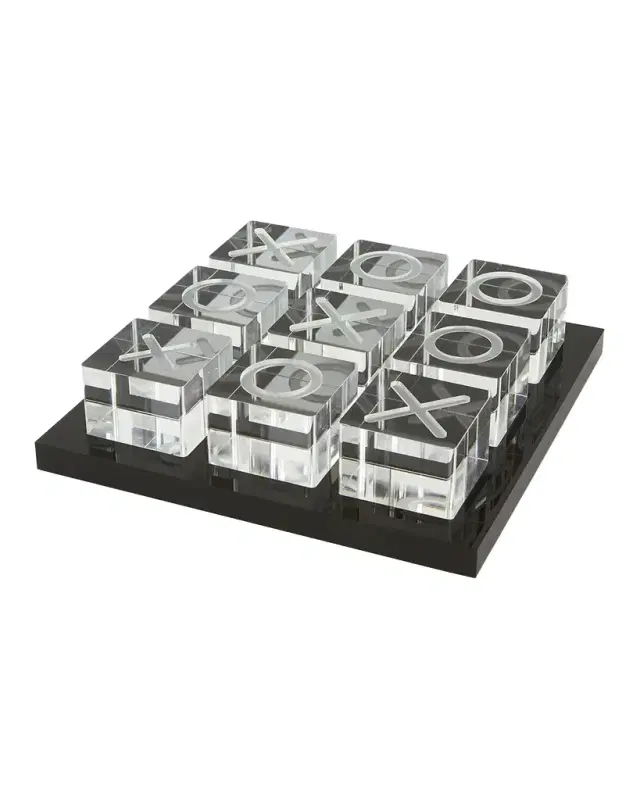 Tizo Clear Tic-Tac-Toe Set
