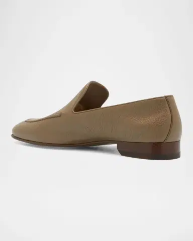 Manolo Blahnik Men's Truro Leather Loafers | Thumbnail 3