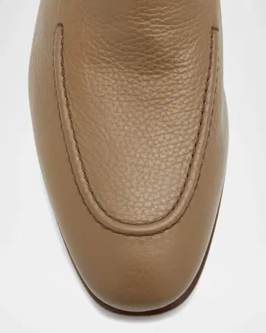 Manolo Blahnik Men's Truro Leather Loafers | Thumbnail 4